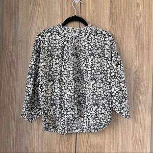 Apiece Apart Topa Floral Organic Cotton Popover Blouse